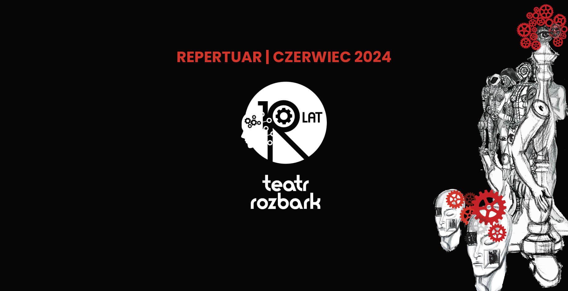 logotyp obchodów 10 lecia Teatru Rozbark